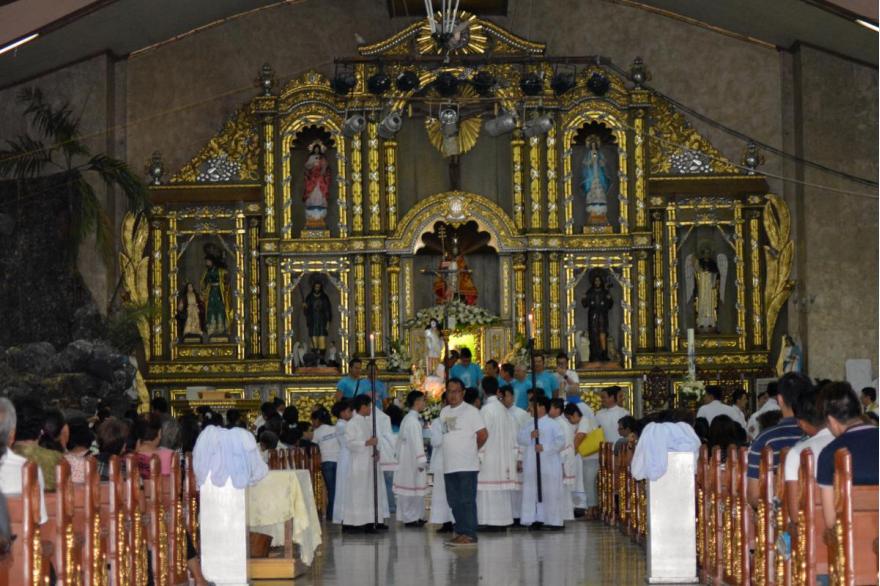 Salubong Risen Christ Easter morning in the Philippines