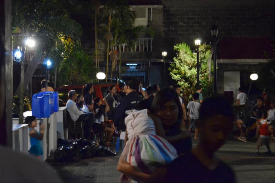 Filipino Catholics participate in Visita Iglesia, a devotion to visit seven or 14 churches on Holy Thursday and Good Friday.